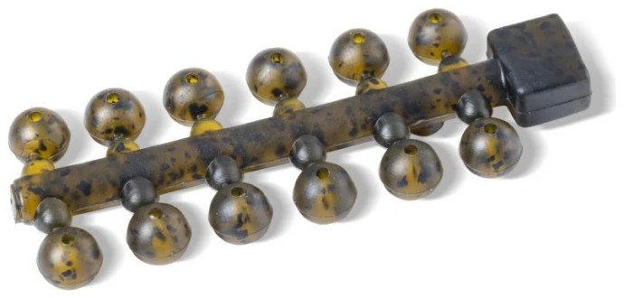24ks - Korálci Anaconda Jungle Tapered Holes Beads 6mm