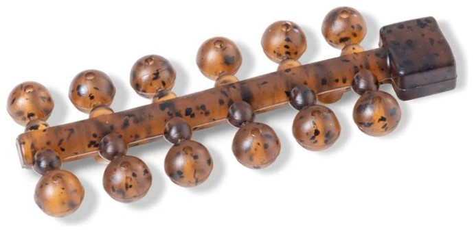 24ks - Korálci Anaconda Jungle Tapered Holes Beads 6mm