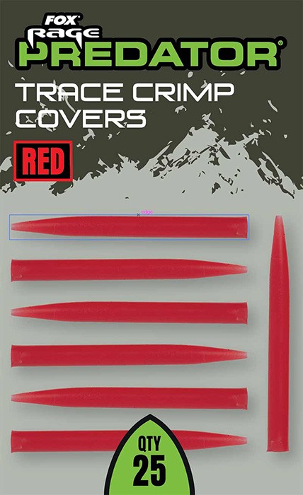 25kom - Gumeni navlaci Rage Predator Red Trace Crimp Covers