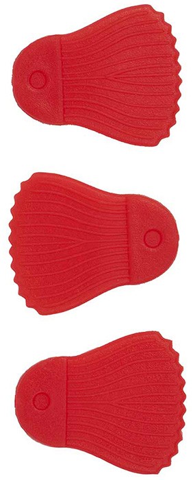 25kom - Imitacija peraje Rage Predator Bait Fins Crvena