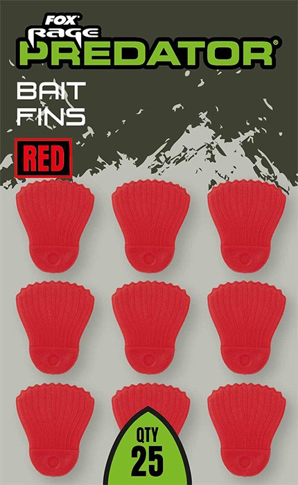 25kom - Imitacija peraje Rage Predator Bait Fins Crvena