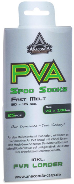 25kom - PVA vrećice Anaconda Fast Melt Spod Socks