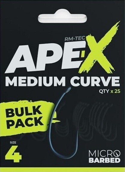 25kom - Udica RidgeMonkey Ape-X Medium Curve Barbed Bulk Pack