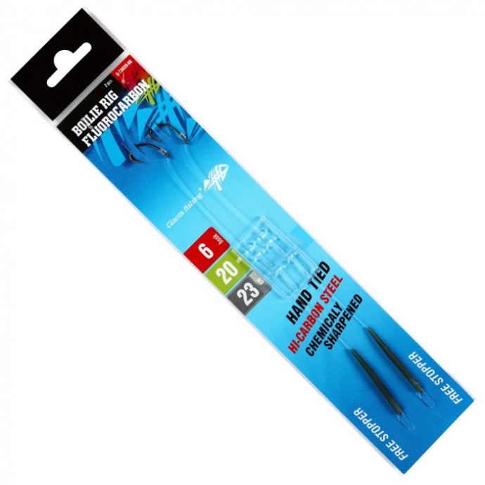 2kom - Gotov Predvez Giants Fishing Boilie Rig Fluorocarbon 20lb