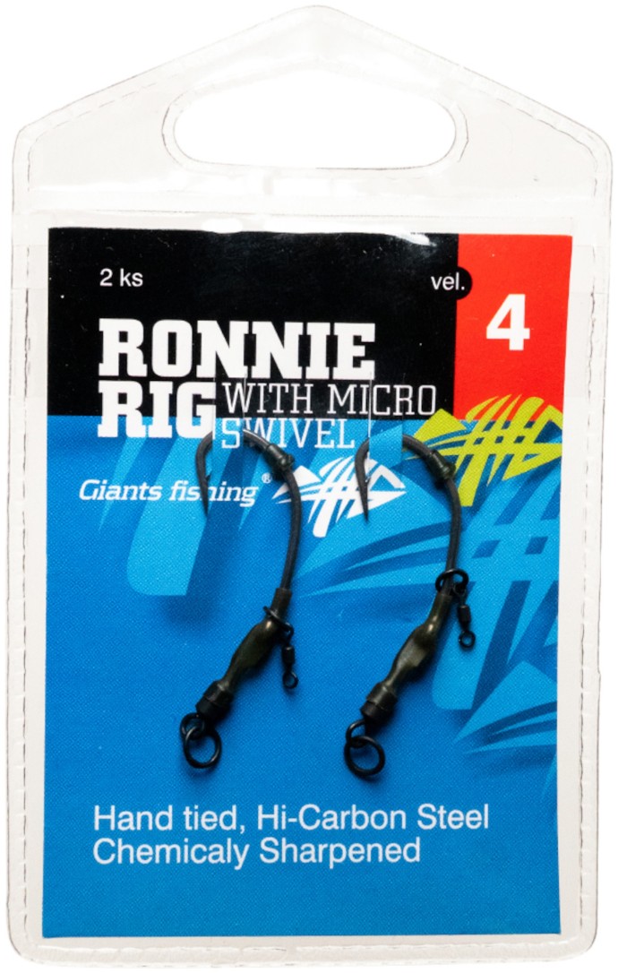 2kom - Gotov Predvez Giants Fishing Ronnie Rig With Micro Swivel