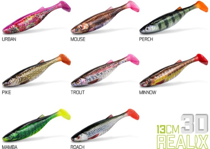 2kom - Gumeni Mamac Delphin Realix 3D 13cm 16gr