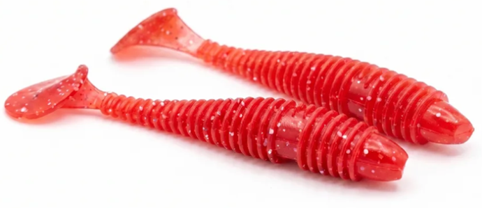 2kom - Gumeni Mamac Fishmachine Riblonix Crvena 9cm
