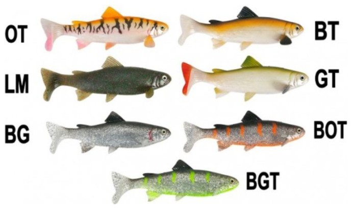 2kom Gumeni mamac Uni Cat Trout 15cm LM