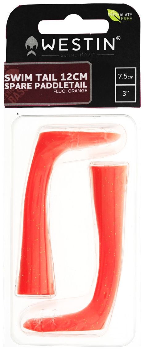2kom - Gumeni Mamac Westin Swim Tail Spare Paddletail 7,5cm 11gr
