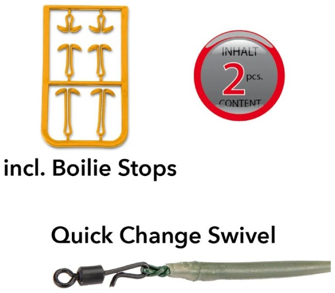 2kom - Predvez Anaconda Piercer Combi Rig Curve Shank GT-8
