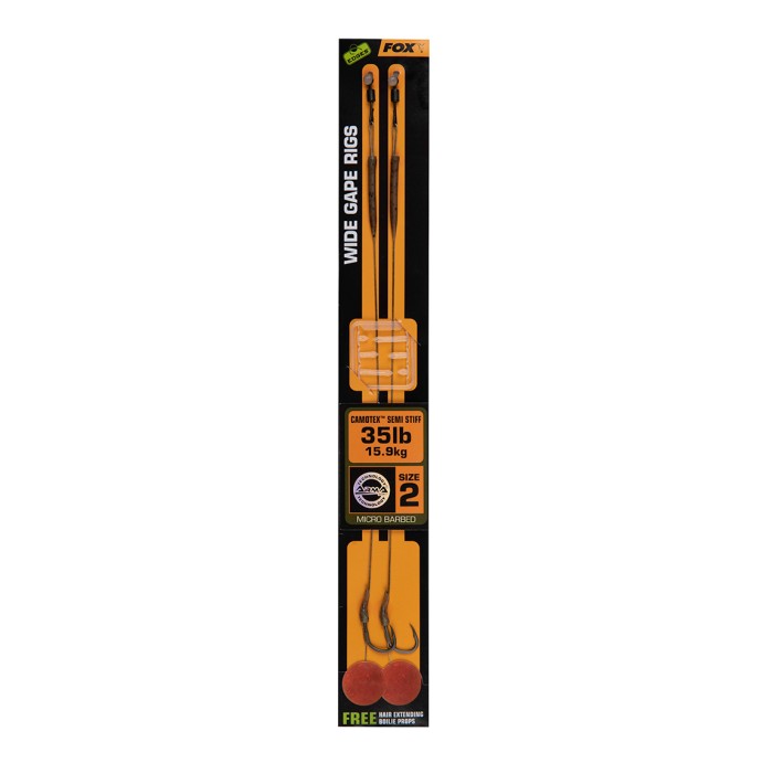 2kom - Predvez Fox Edges Wide Gape Camotex Semi Stiff