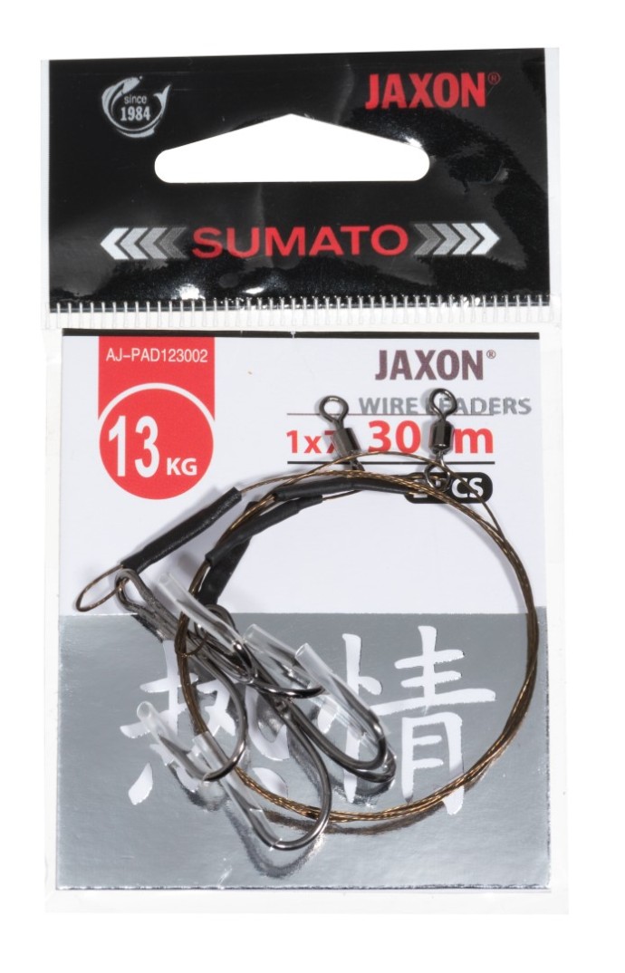2kom - Sajla Jaxon Sumato Wire Leaders 1x7 13kg 30cm