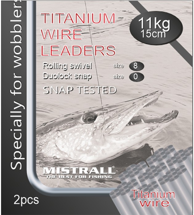 2kom - Titanijski Predvez za Lov Predatora Mistrall 15cm