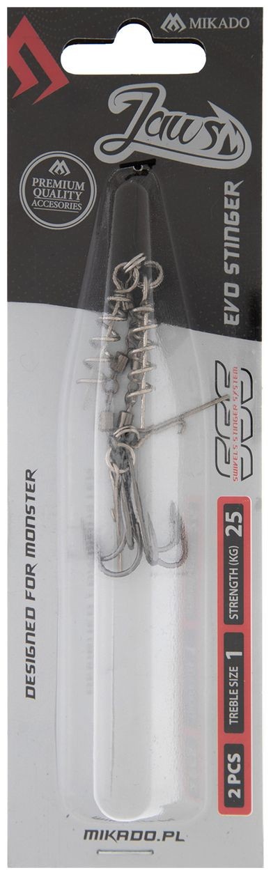 2kom Trostruka udica Stinger Mikado JAWS EVO Vel. 1