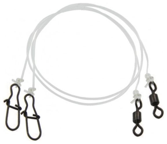 2ks - Fluorokarbonska čarapa za grabežljivce Mistrall 0,65mm/25kg, 25cm