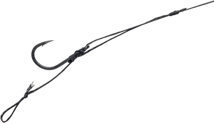 2ks - Hotový Náväzec Mivardi Adjustable Hair Rig Easy Čierna