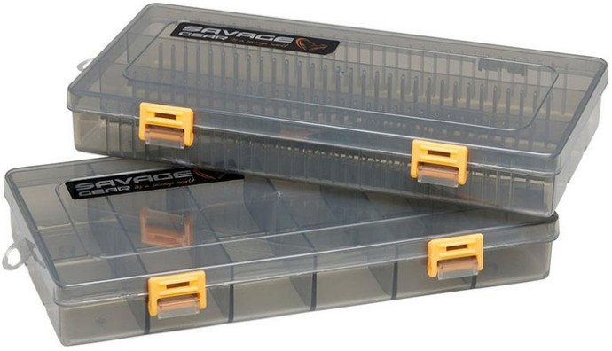 2ks - Krabička Savage Gear Flat Lure Box Smoke Kit 23x11x3.5cm