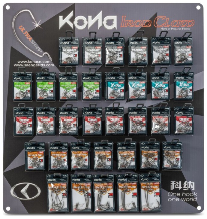 340kom - Udice Offsetne Iron Claw Kona