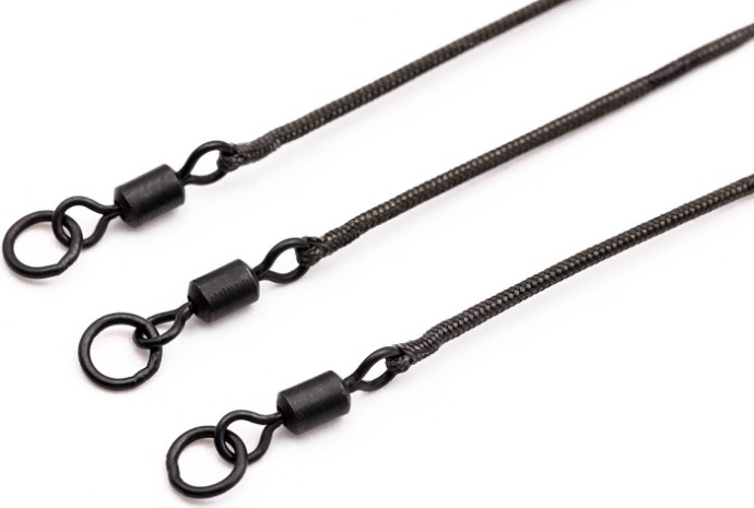 3kom - Gotova Montaža Korda Kable Leadcore Leader Ring Swivel 50cm