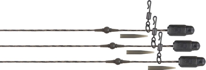 3kom - Gotovi Predvez Fox Edges Naturals Heli-Clip Rigs Copper Core 50lb