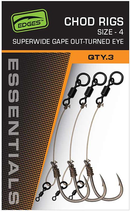 3kom - Gotovi Predvez Fox Edges Super Wide Gape Chod Rigs