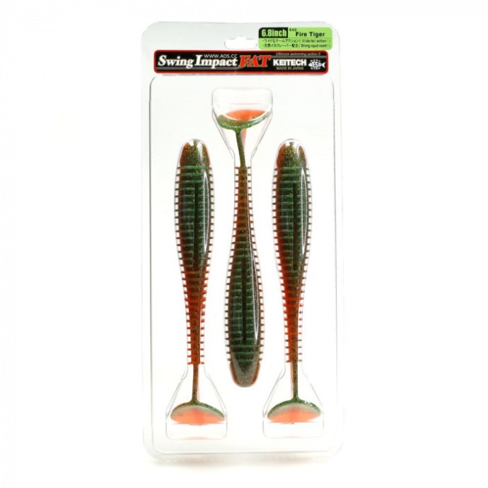 3kom - Gumeni Mamac Keitech FAT Swing Impact 6,8" 17,3cm 36,5gr