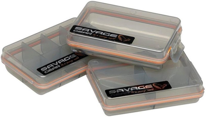 3kom - Kutija Savage Gear Pocket Box Smoke 3 Piece Kit 10,5x6,8x2,6cm