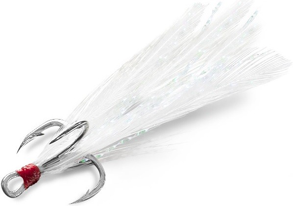 3kom - Trostruka udica Delphin B!rd Hook Triple Bijela