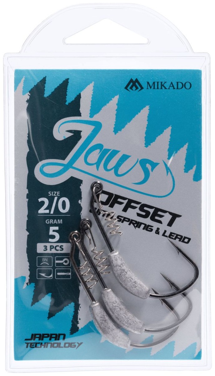 3kom - Udica Mikado Jaws Offset glave s olovom
