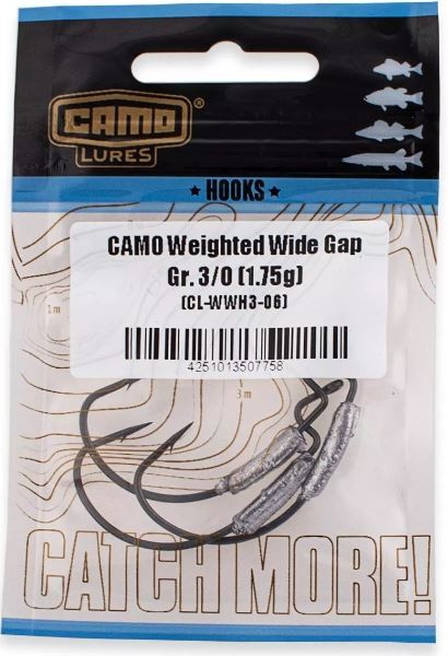 3kom - Udice Camo Weighted Wide Gap