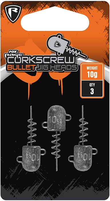 3kom - Zavrtna Jig glava Rage Corkscrew Bullet Jig heads