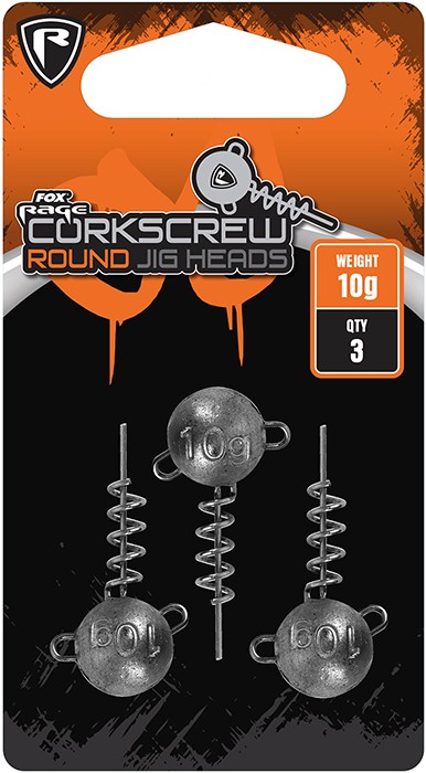 3kom - Zavrtna Jig glava Rage Corkscrew Round Jig heads