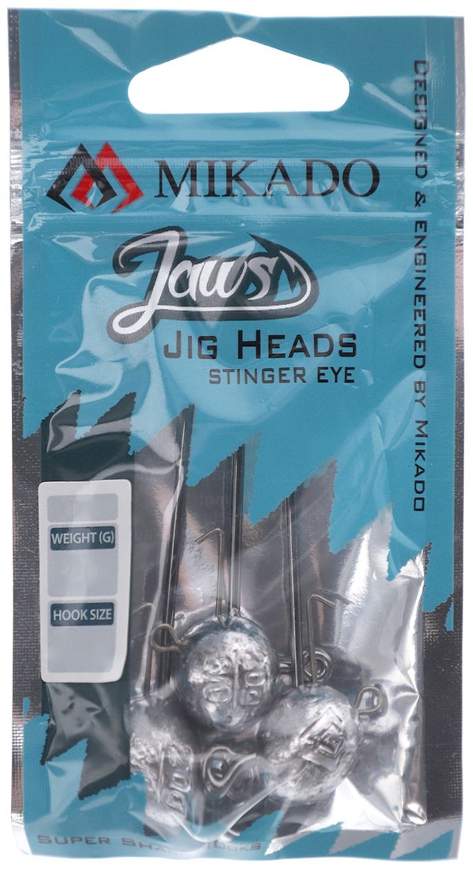 3ks - Balenie Jigových Hlavičiek Mikado Jaws Stinger Eye 15gr