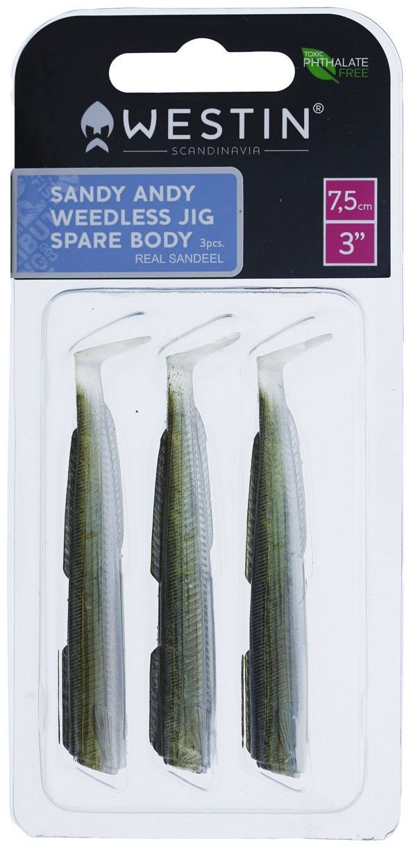 3ks Gumena Mamac Westin Magic Minnow Weedless Jig zamjensko tijelo