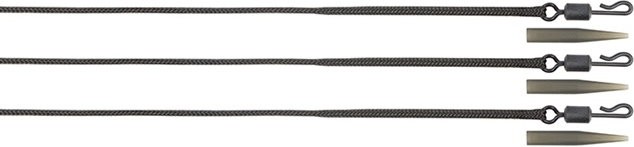 3ks - Hotová Montáž Fox Edges Naturals 50lb Leadcore Lead Clip Leaders 50lb