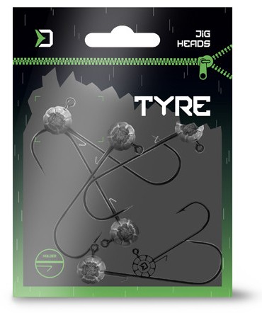 3ks - Jigová Hlavička s Držiakom Delphin Tyre