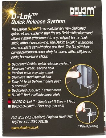 3ks - Rychloupínací Patky Delkim D-LokTM - Quick Release System - Feet Only