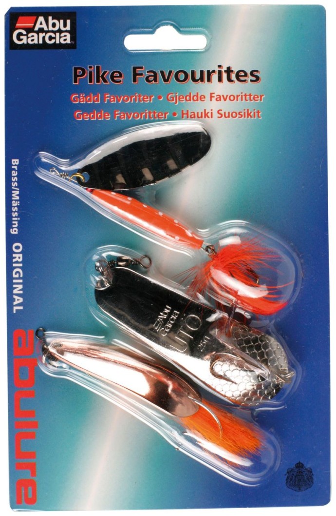 3ks - Sada nástrah Abu Garcia Pike Favourites Kit Assorted
