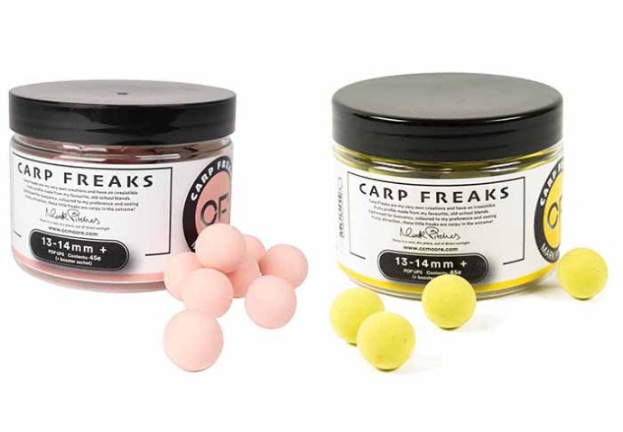 45kom - Plovući Boilie CC Moore Carp Freaks + Pop Ups 13-14mm