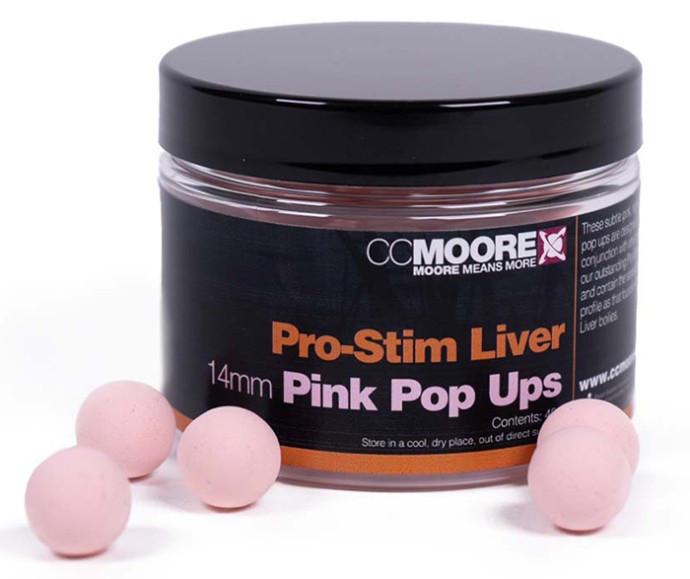 45kom - Plovući Boilie CC Moore Pro-Stim Liver Pop Ups 14mm