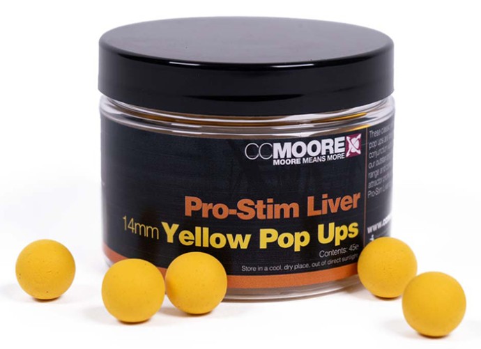 45kom - Plovući Boilie CC Moore Pro-Stim Liver Pop Ups 14mm