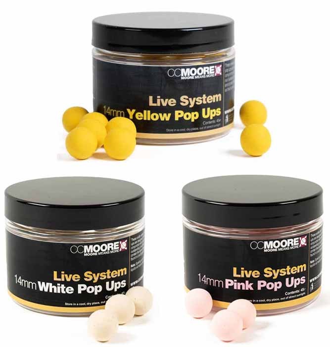 45kom - Plovući Boilies CC Moore Live System Pop-Ups 13-14mm