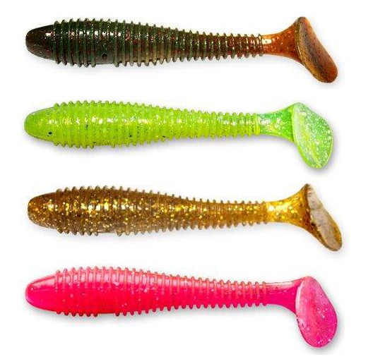 4kom - Gumeni Mamac Crazy Fish Vibro Fat 10cm 8,4gr