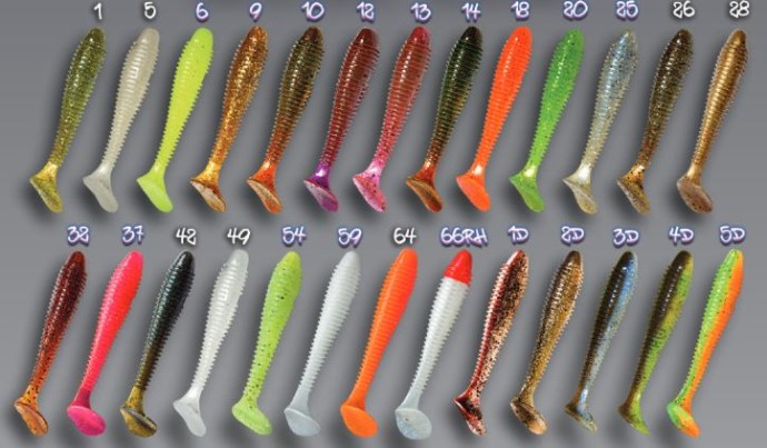 4kom - Gumeni Mamac Crazy Fish Vibro Fat 10cm 8,4gr