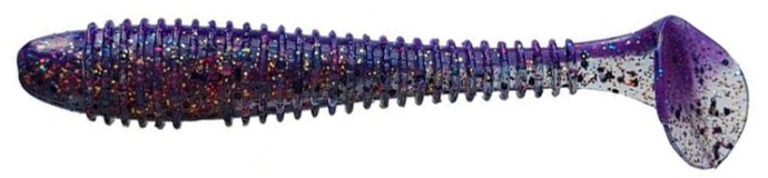 4kom - Gumeni Mamac Crazy Fish Vibro Fat 10cm 8,4gr