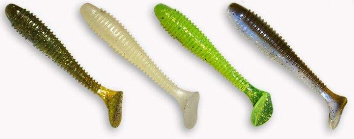 4kom - Gumeni Mamac Crazy Fish Vibro Fat 10cm 8,4gr