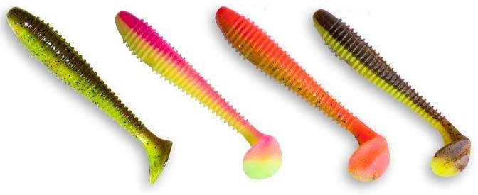 4kom - Gumeni Mamac Crazy Fish Vibro Fat 10cm 8,4gr