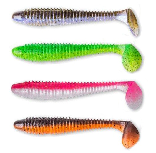 4kom - Gumeni Mamac Crazy Fish Vibro Fat 12cm 13gr
