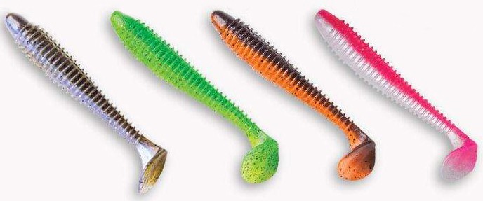 4kom - Gumeni Mamac Crazy Fish Vibro Fat 12cm 13gr