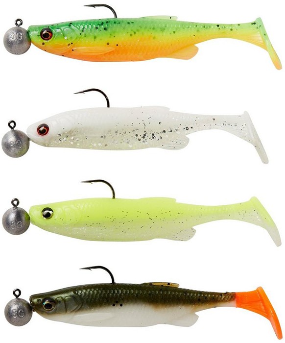 4kom - Gumeni Mamac Savage Gear Fat Minnow T-Tail RTF S Dark Water Mix
